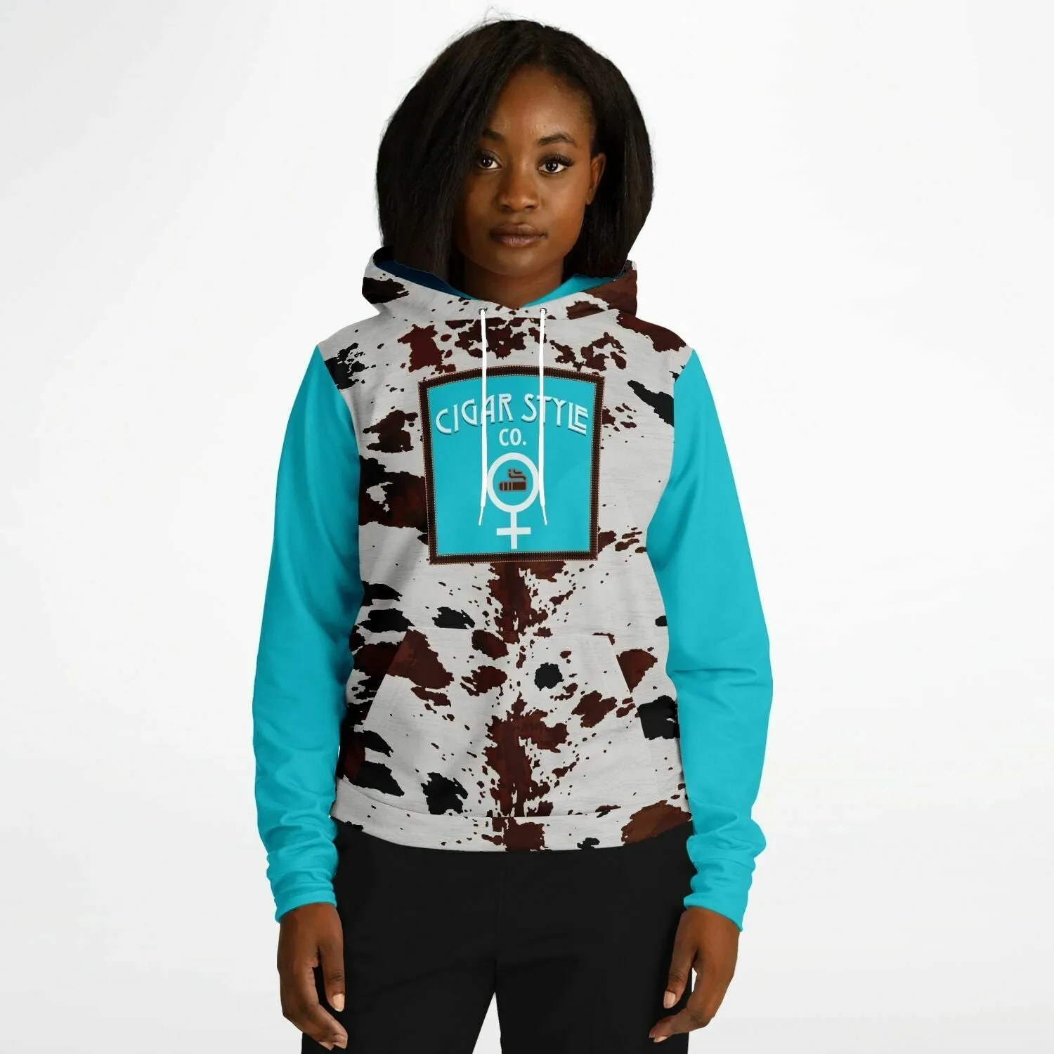 Ladies Cowhide Hoodie