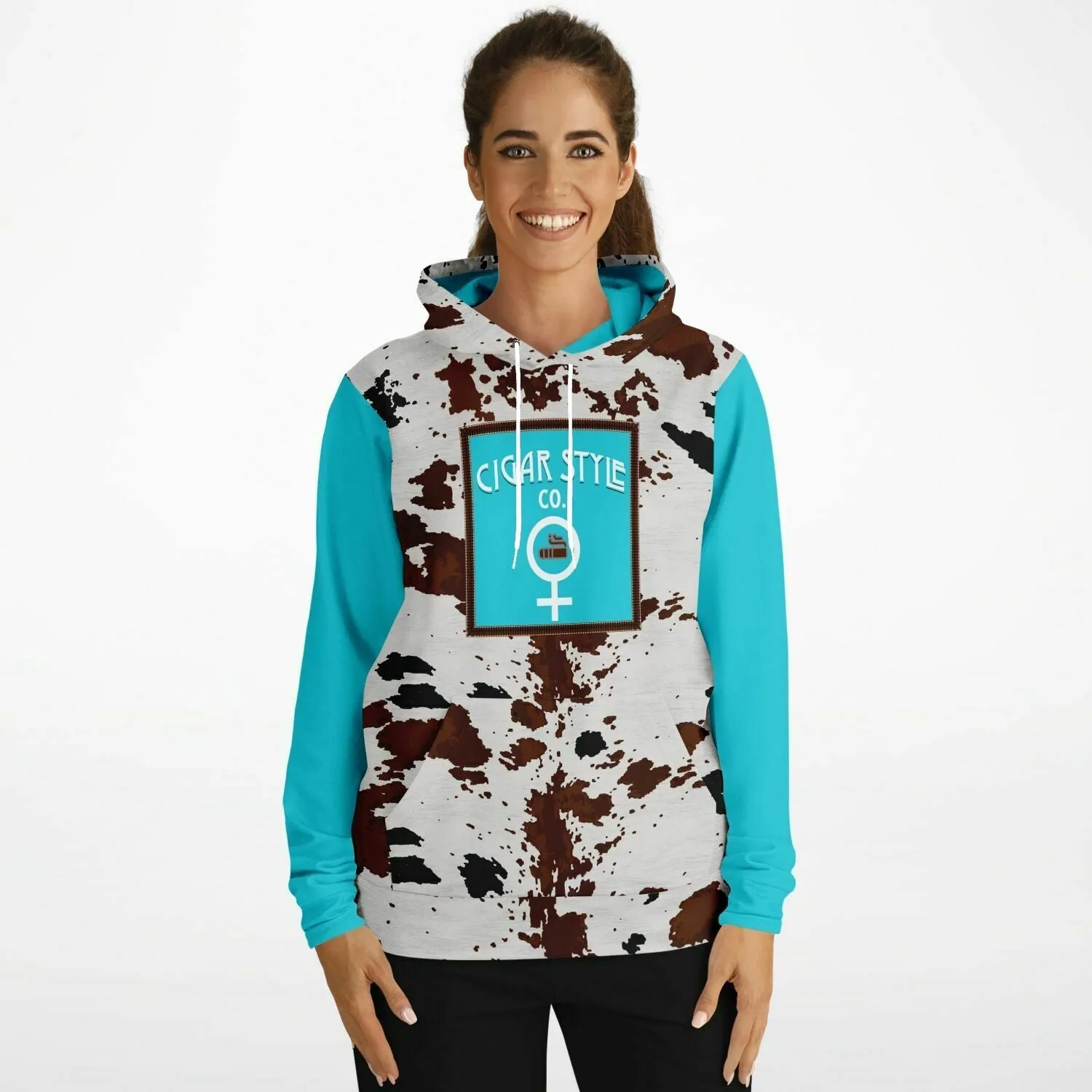 Ladies Cowhide Hoodie