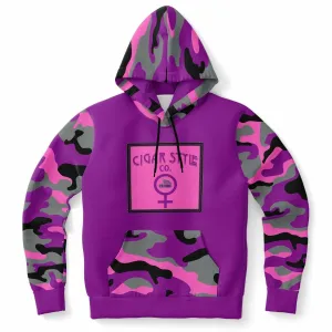 Ladies Pink Camo Hoodie
