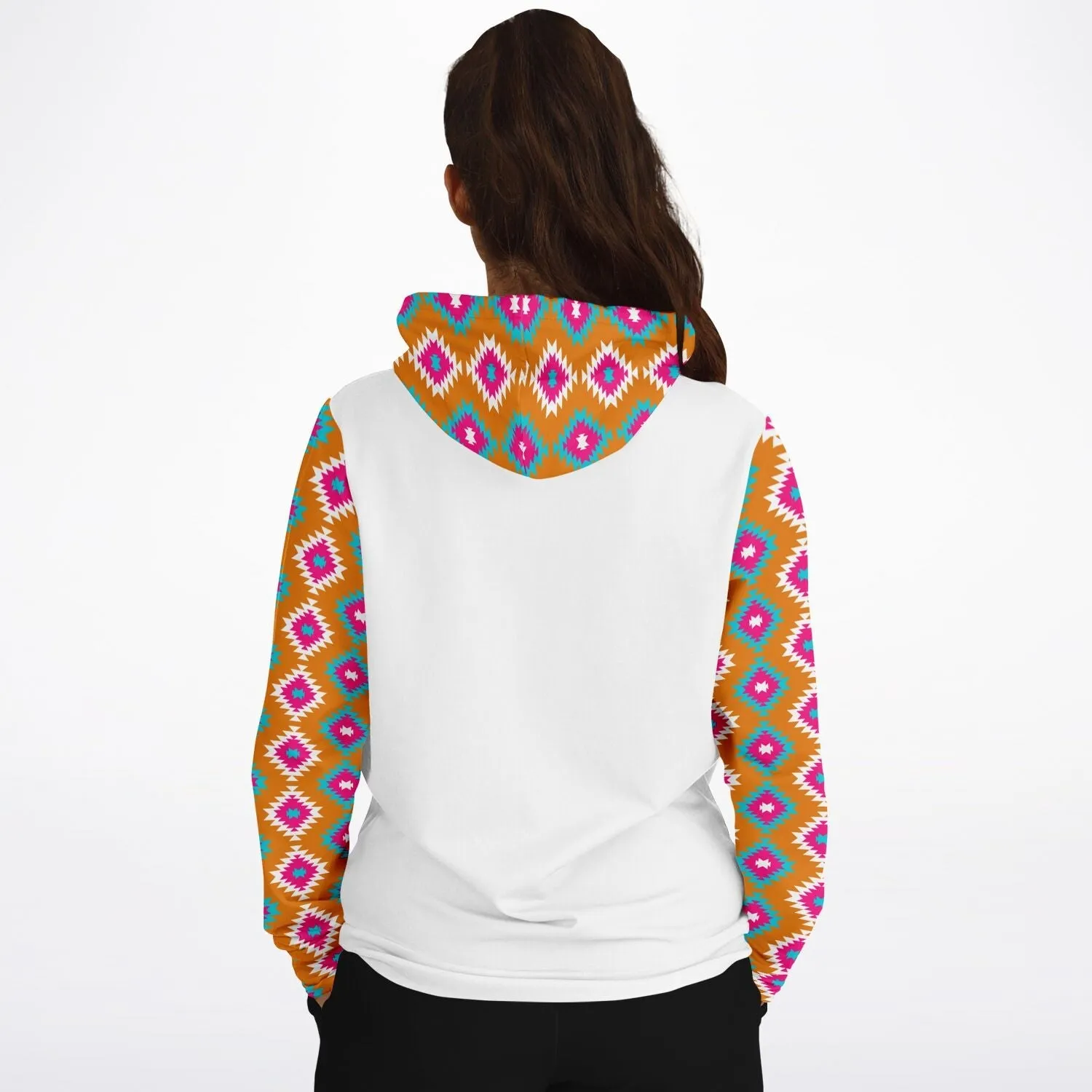 Ladies Pink Western Hoodie