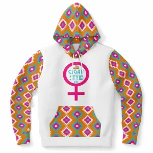 Ladies Pink Western Hoodie