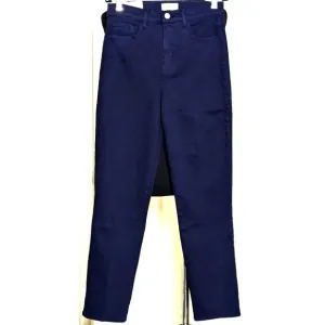 L'Agence Jeans Womens 25 Blue Alexia High Rise Cropped Cigarette NEW 27&quot; Inseam