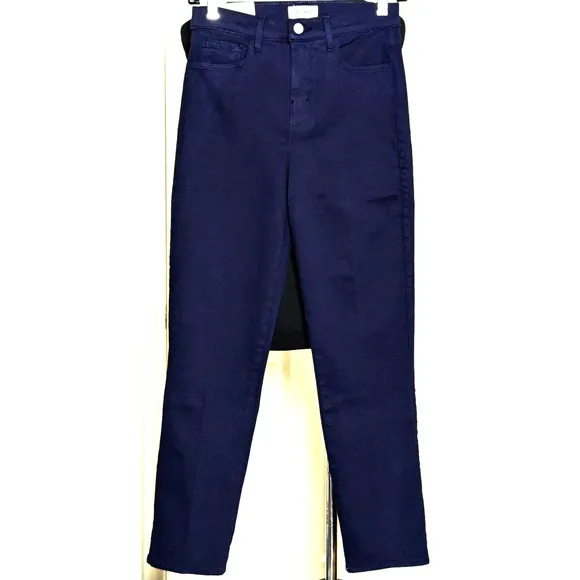 L'Agence Jeans Womens 25 Blue Alexia High Rise Cropped Cigarette NEW 27&quot; Inseam