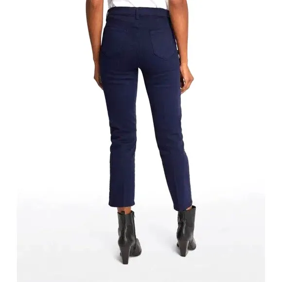 L'Agence Jeans Womens 25 Blue Alexia High Rise Cropped Cigarette NEW 27&quot; Inseam