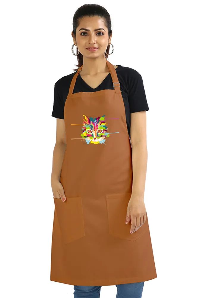 Laser Sharp Cat Apron (6 Colours)