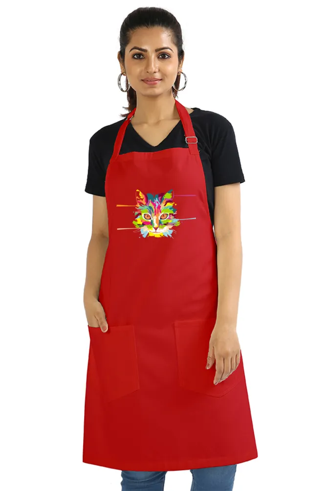 Laser Sharp Cat Apron (6 Colours)