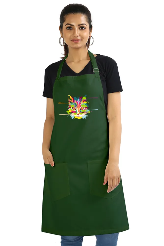 Laser Sharp Cat Apron (6 Colours)