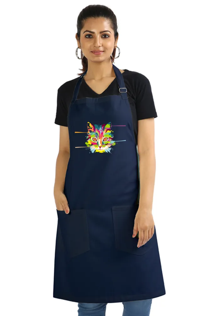 Laser Sharp Cat Apron (6 Colours)