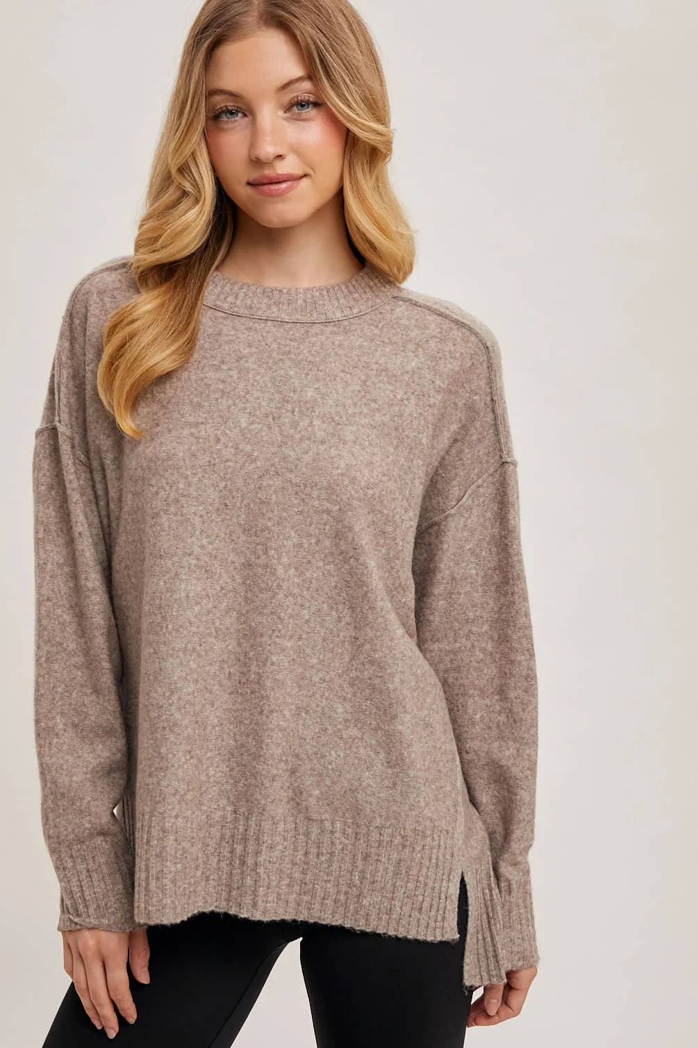 Latte Soft Knit Sweater