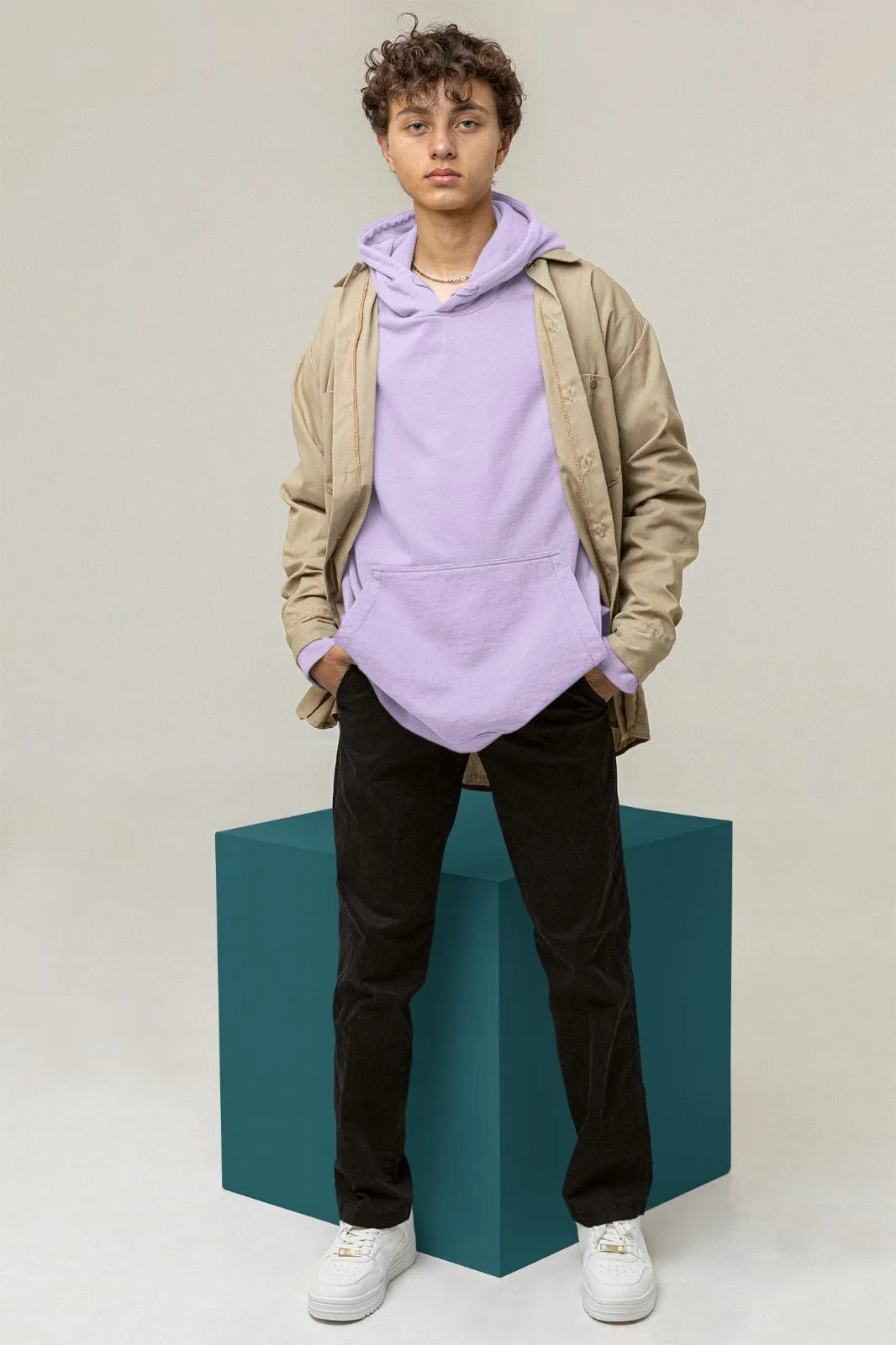 Lavender Oversized Hoodie || Essentials