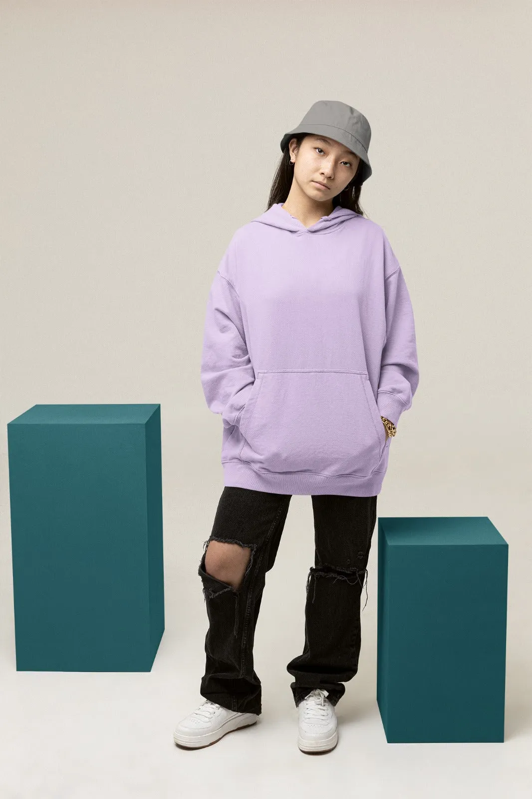 Lavender Oversized Hoodie || Essentials