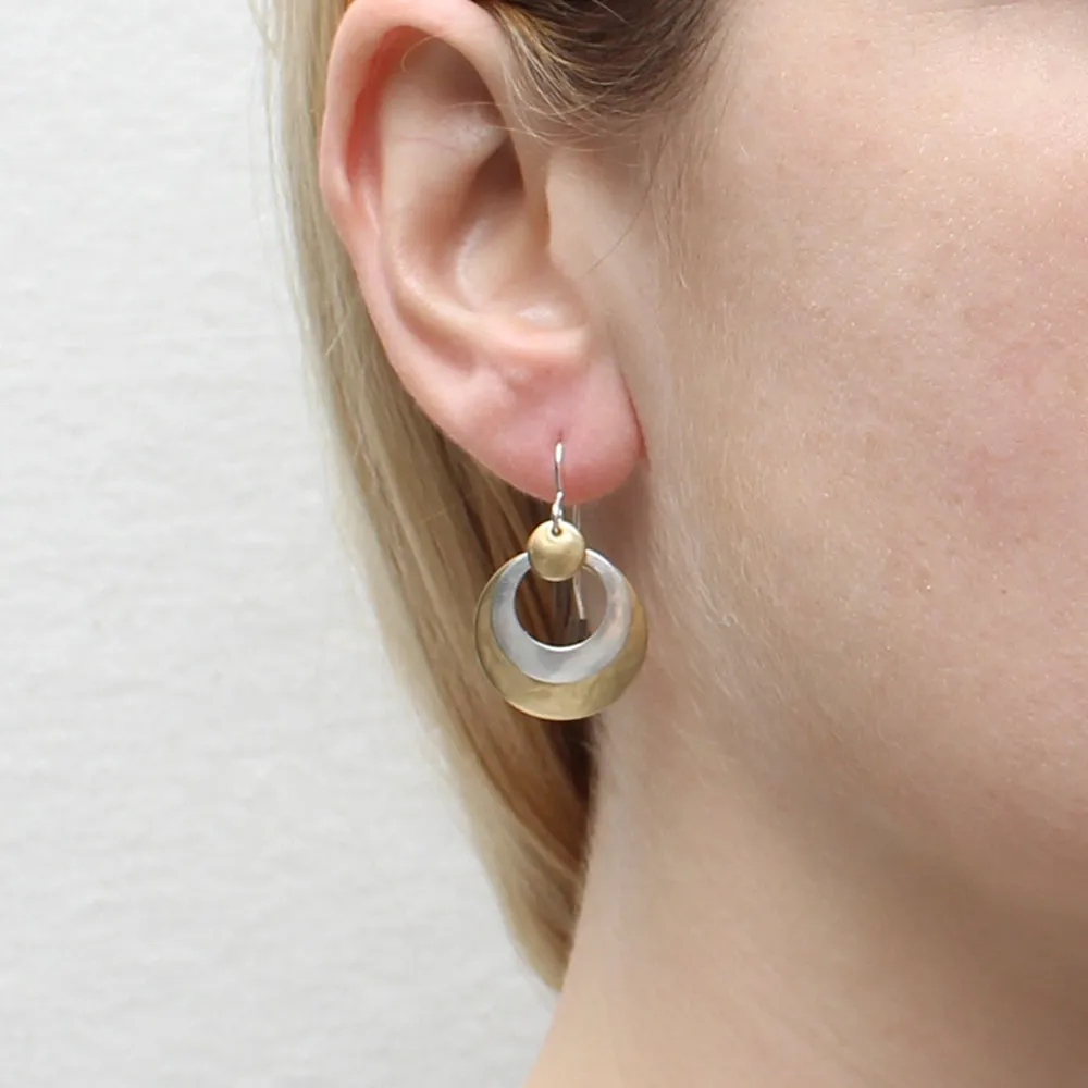Layered Cutout Discs Earring