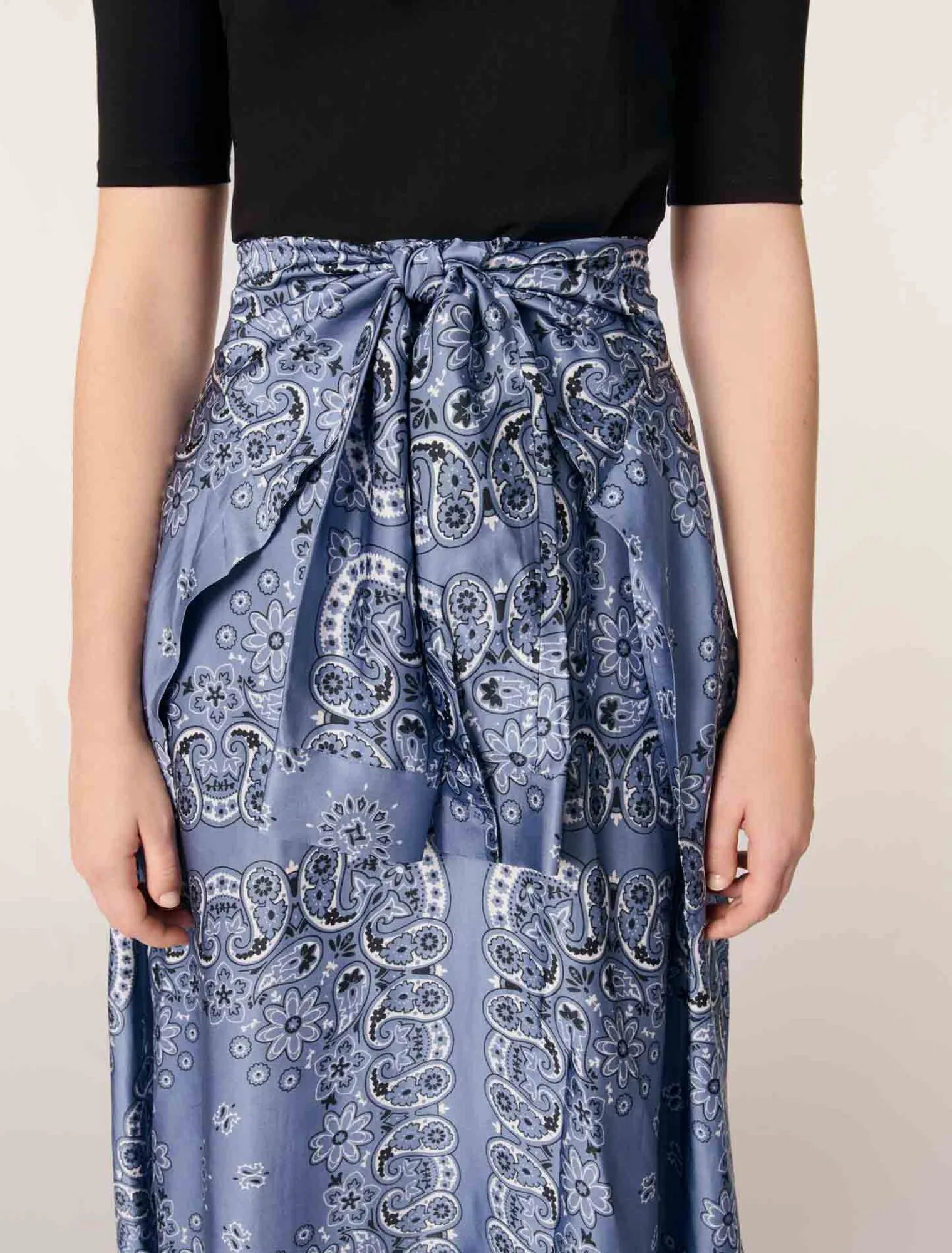 Layered-effect patterned dress