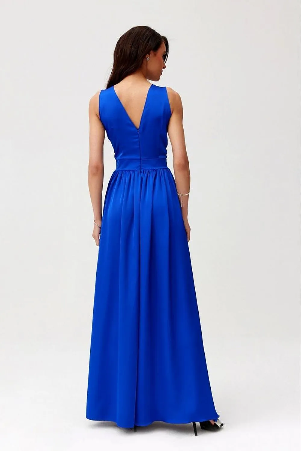 Layered Neckline Maxi Dress