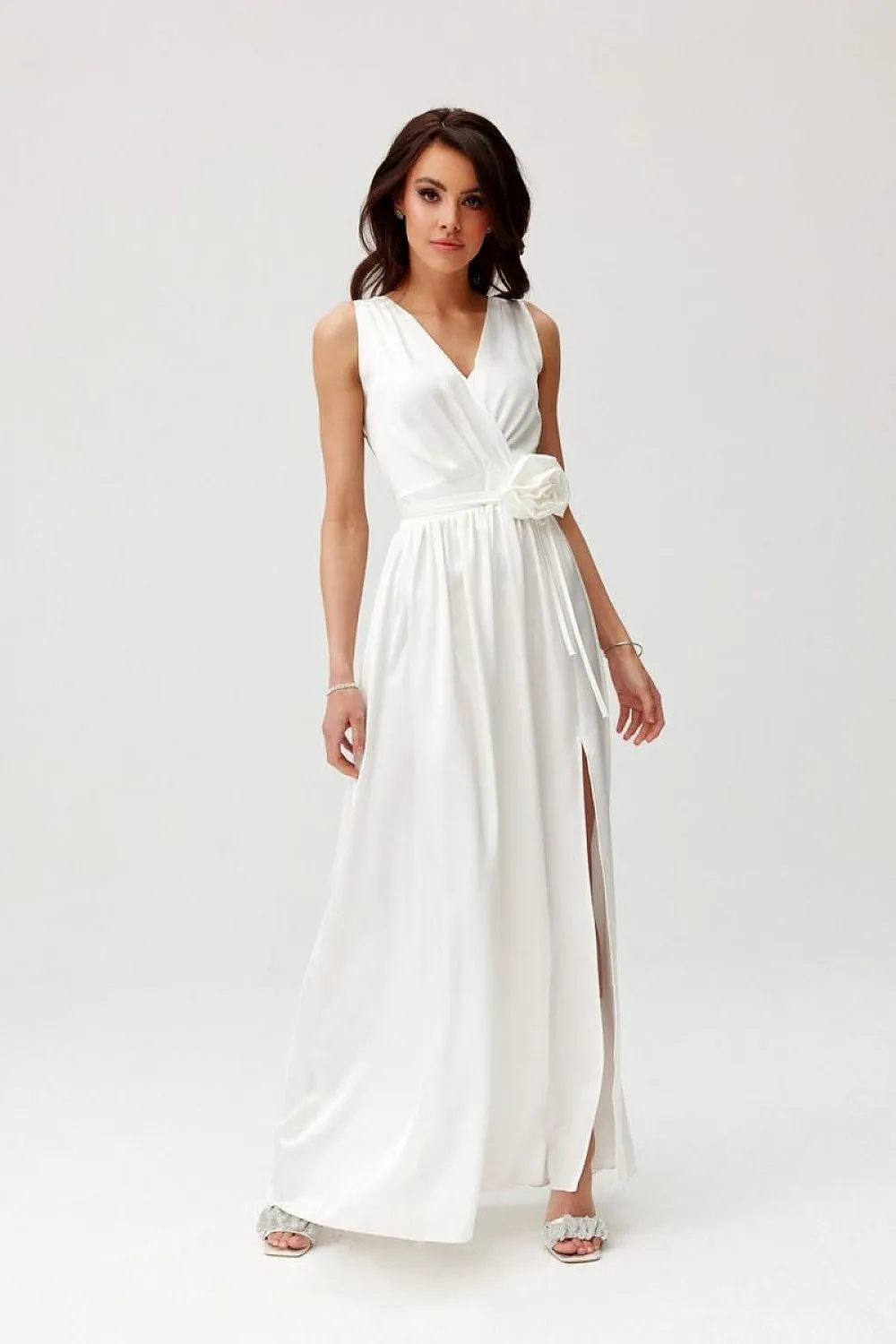 Layered Neckline Maxi Dress
