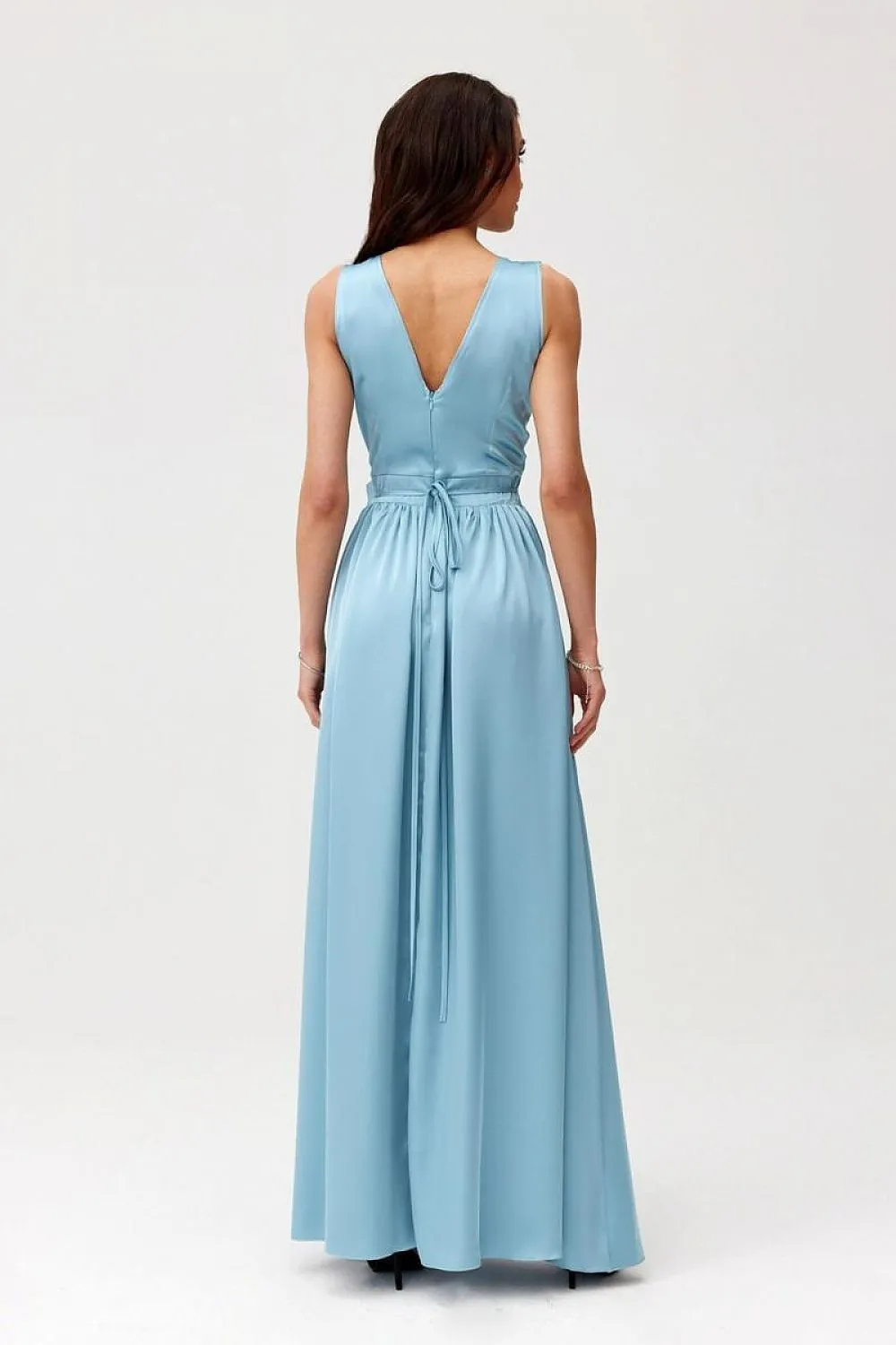 Layered Neckline Maxi Dress