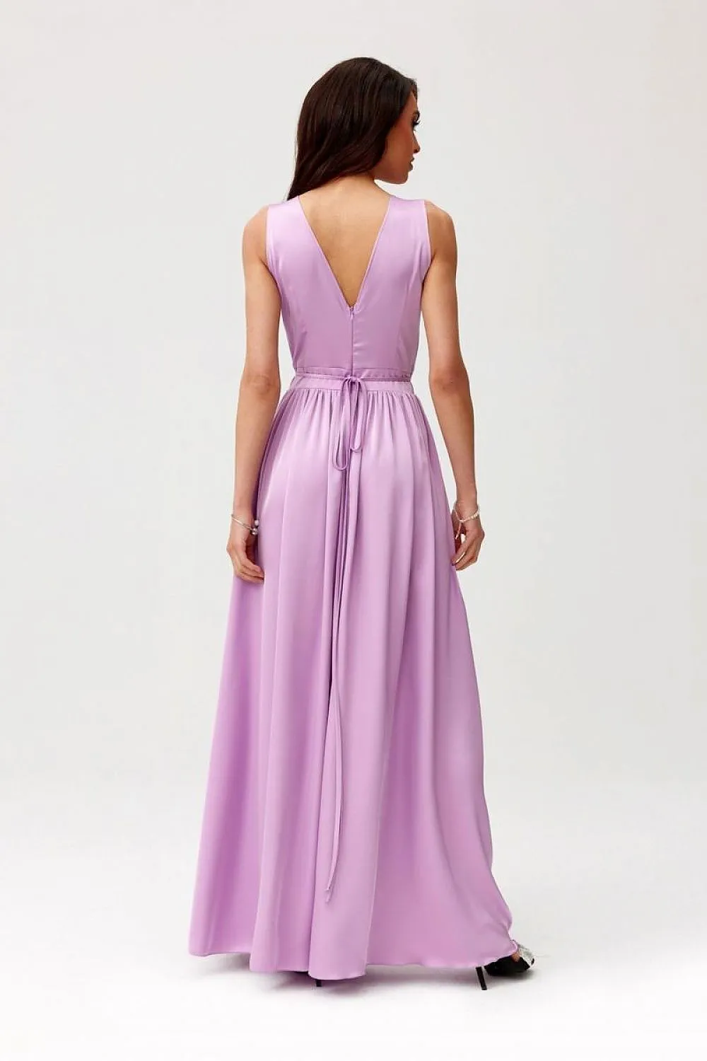 Layered Neckline Maxi Dress