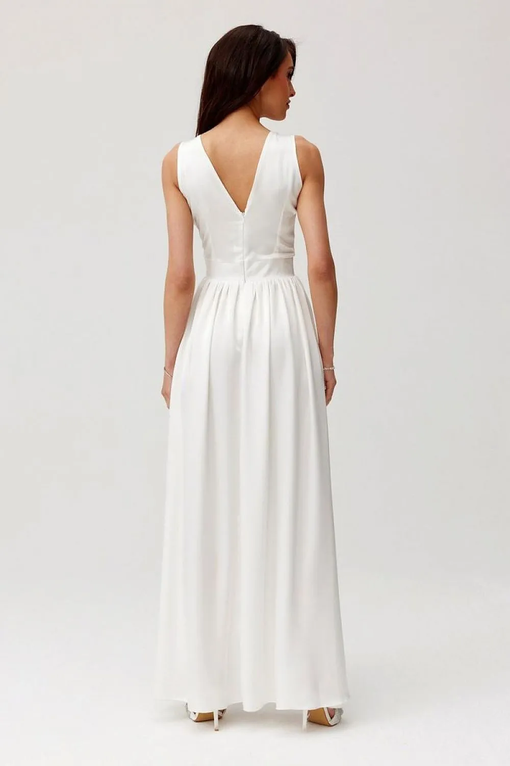Layered Neckline Maxi Dress