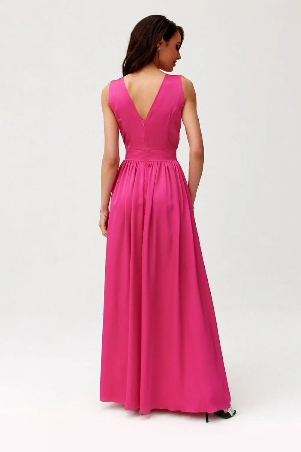 Layered Neckline Maxi Dress