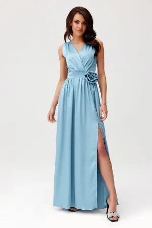 Layered Neckline Maxi Dress