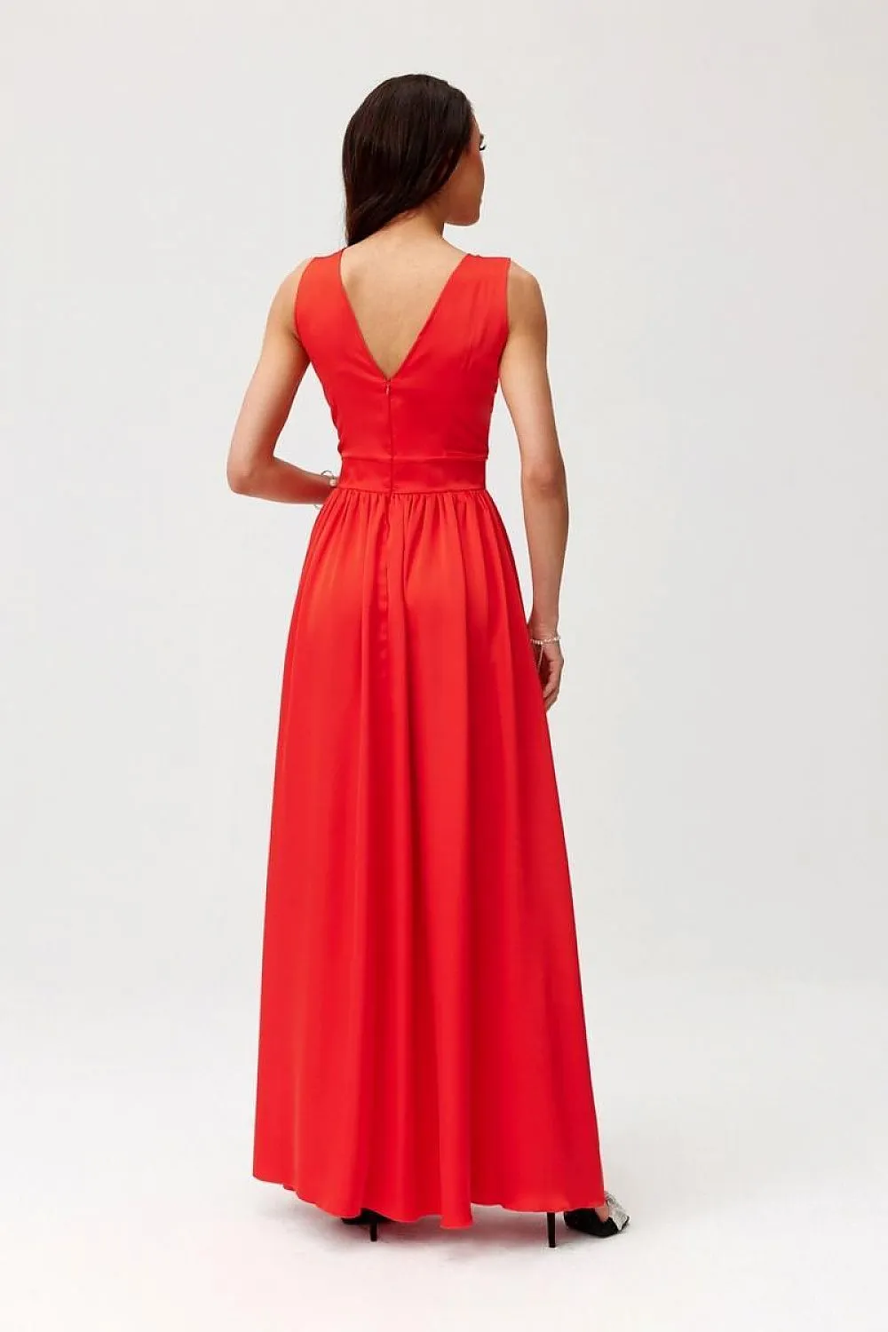 Layered Neckline Maxi Dress