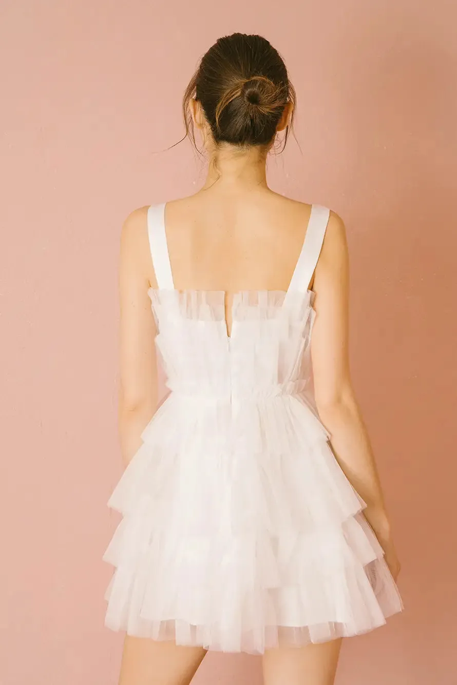 Layered Tulle Mini Dress