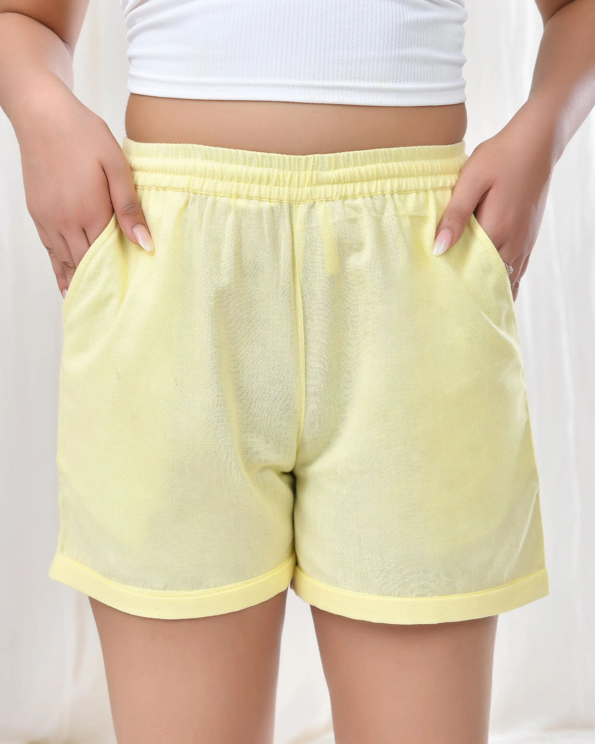 Lemonade Airy Linen Shorts
