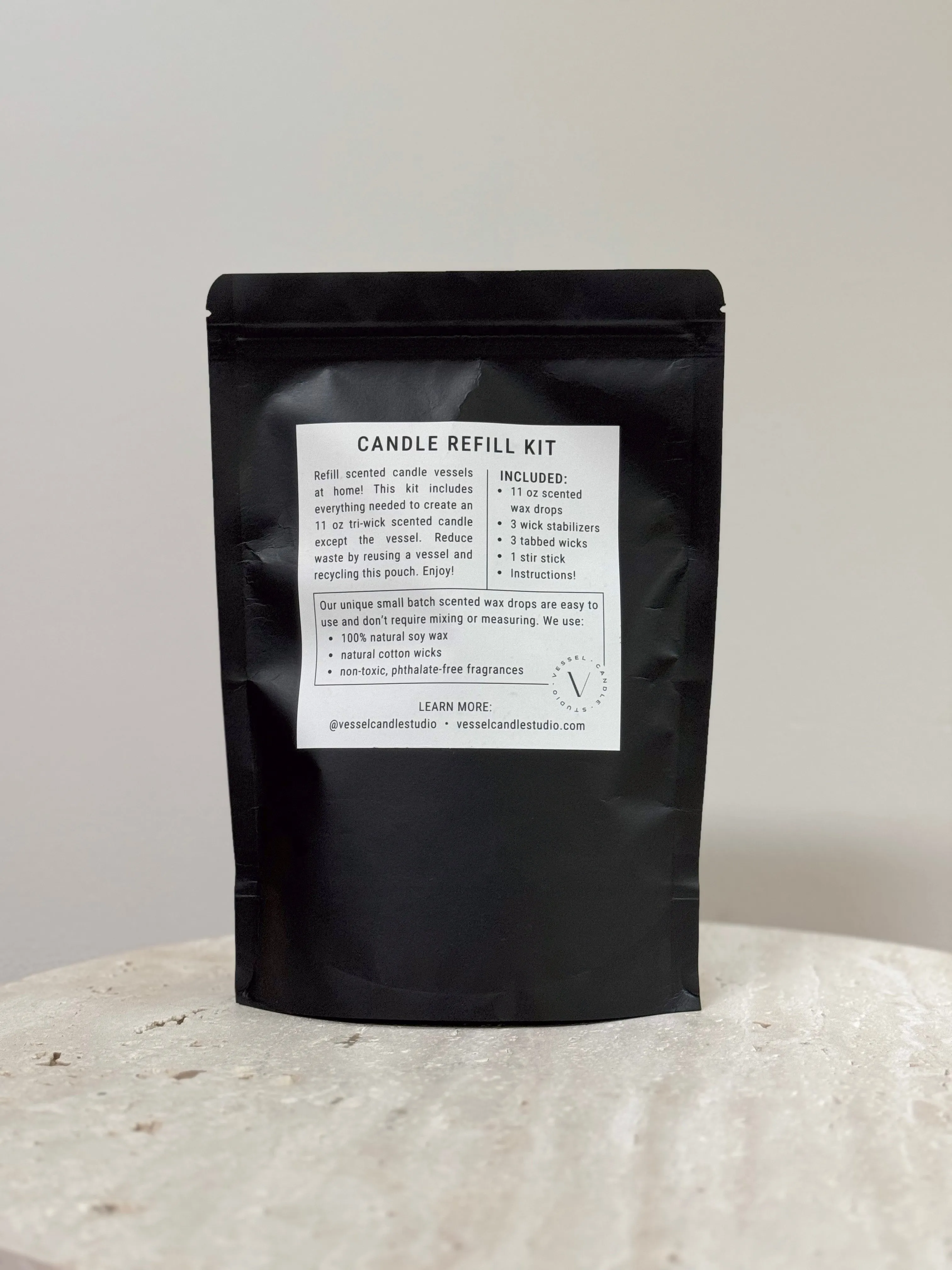 Library Candle Refill Kit 12 oz | Lato Lago