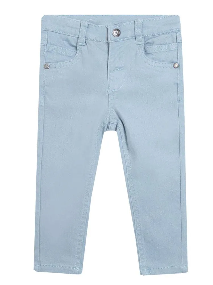 Light Blue Baby Unisex Elasticated Jeans