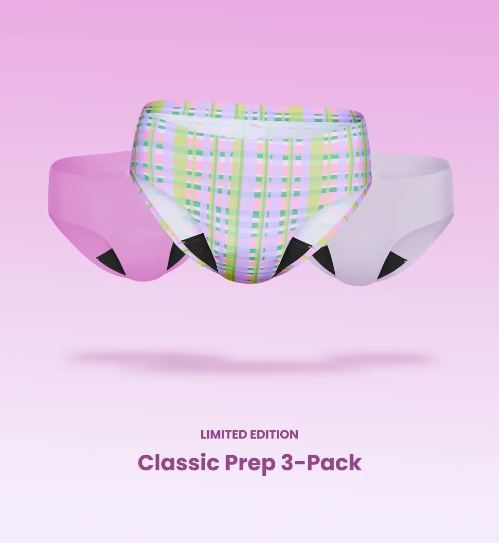 Light Leakproof No-Show Underwear Bikini 3-Pack (4-Pack Item)