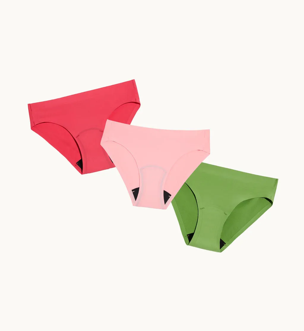 Light Leakproof No-Show Underwear Bikini 3-Pack (4-Pack Item)