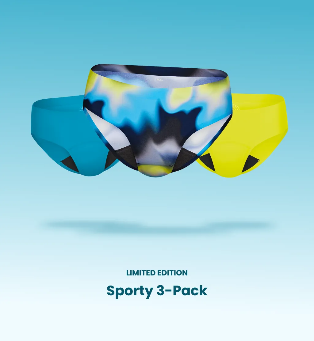 Light Leakproof No-Show Underwear Bikini 3-Pack (4-Pack Item)