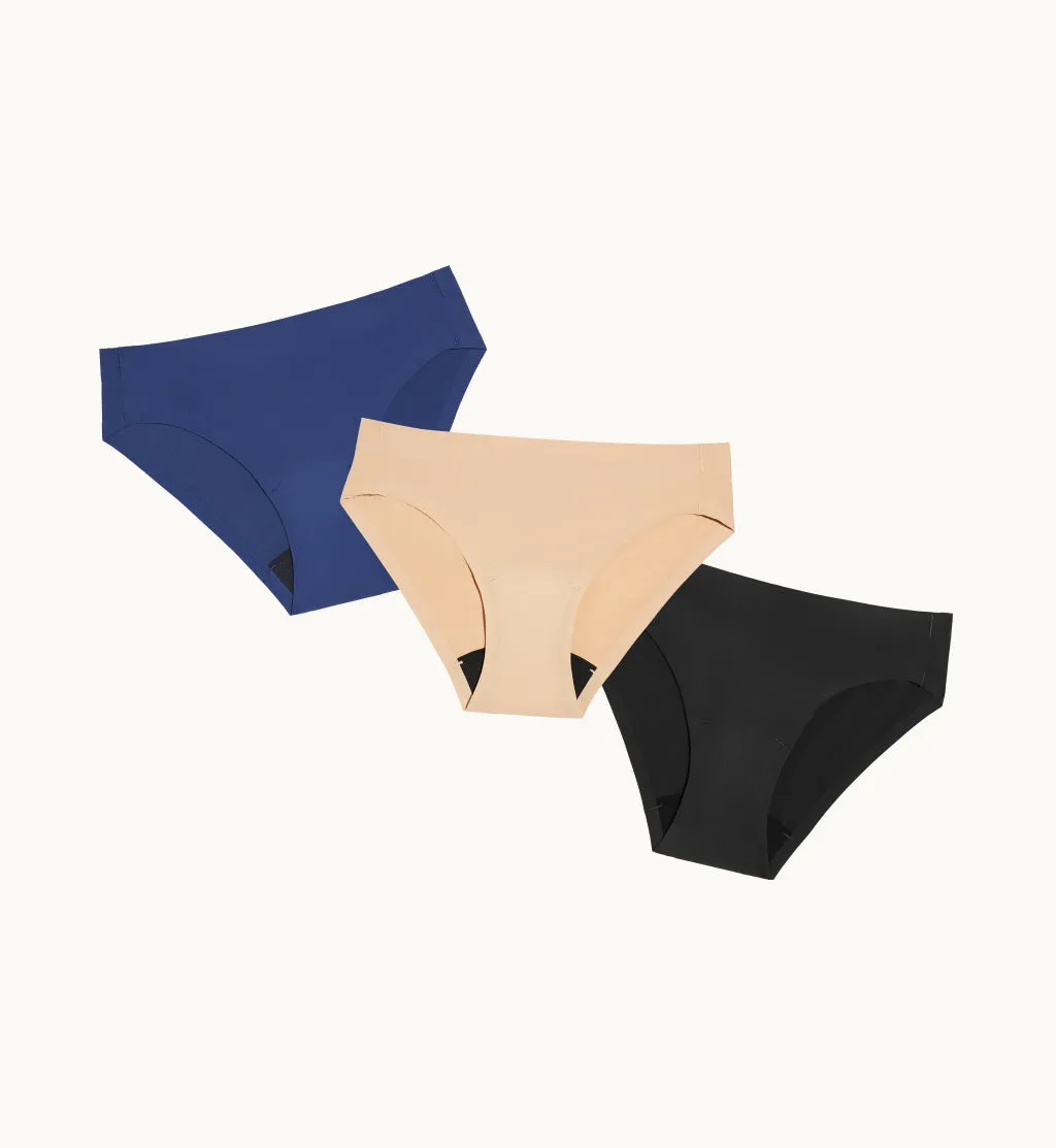 Light Leakproof No-Show Underwear Bikini 3-Pack (4-Pack Item)