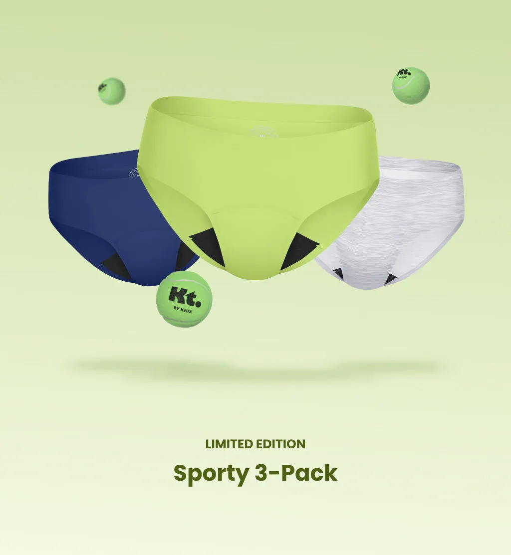 Light Leakproof No-Show Underwear Bikini 3-Pack (4-Pack Item)