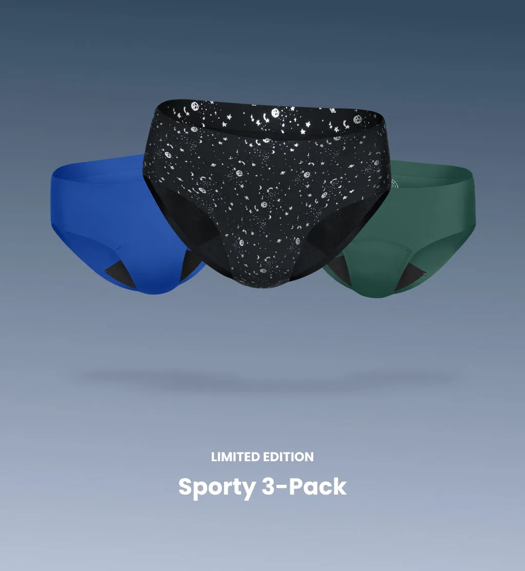 Light Leakproof No-Show Underwear Bikini 3-Pack (4-Pack Item)