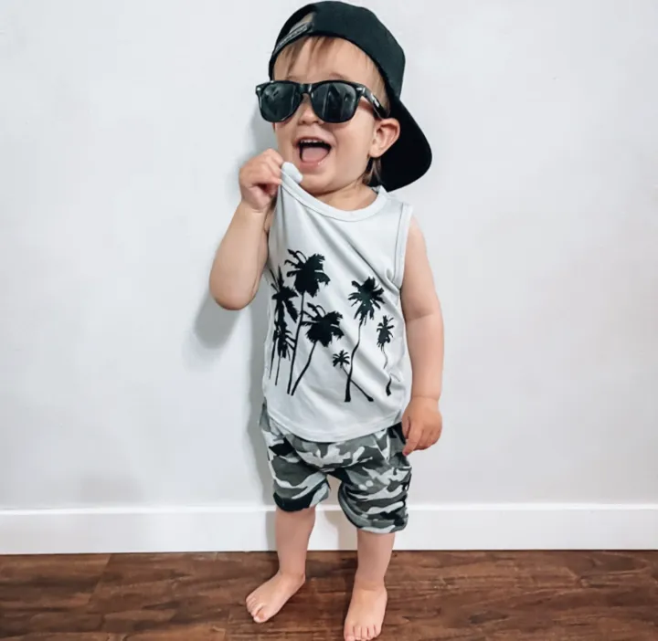 Little Bipsy Harem Shorts - Camo