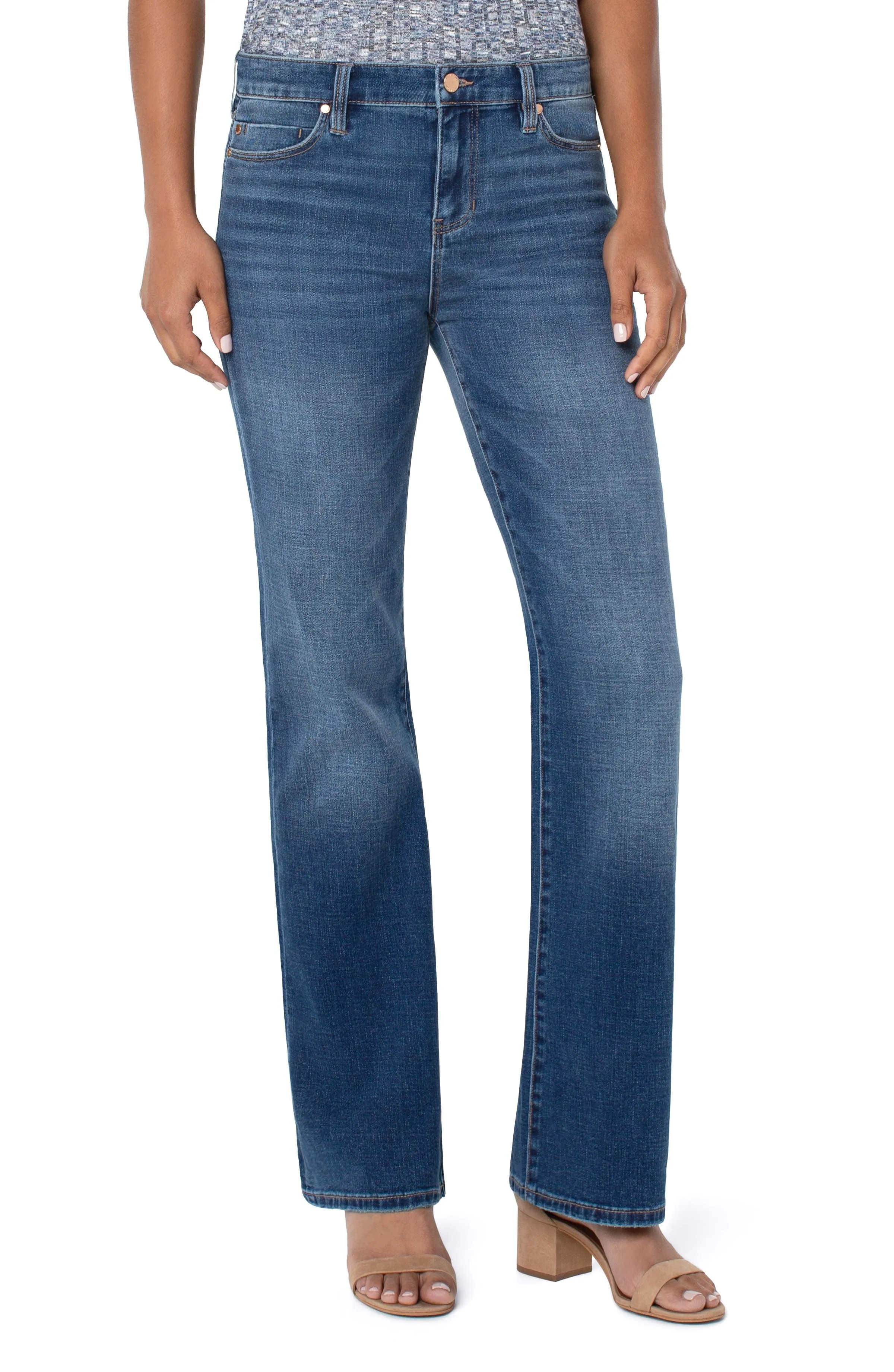 Liverpool Lucy Denim Boot Cut Jeans w 32 Inch Inseam