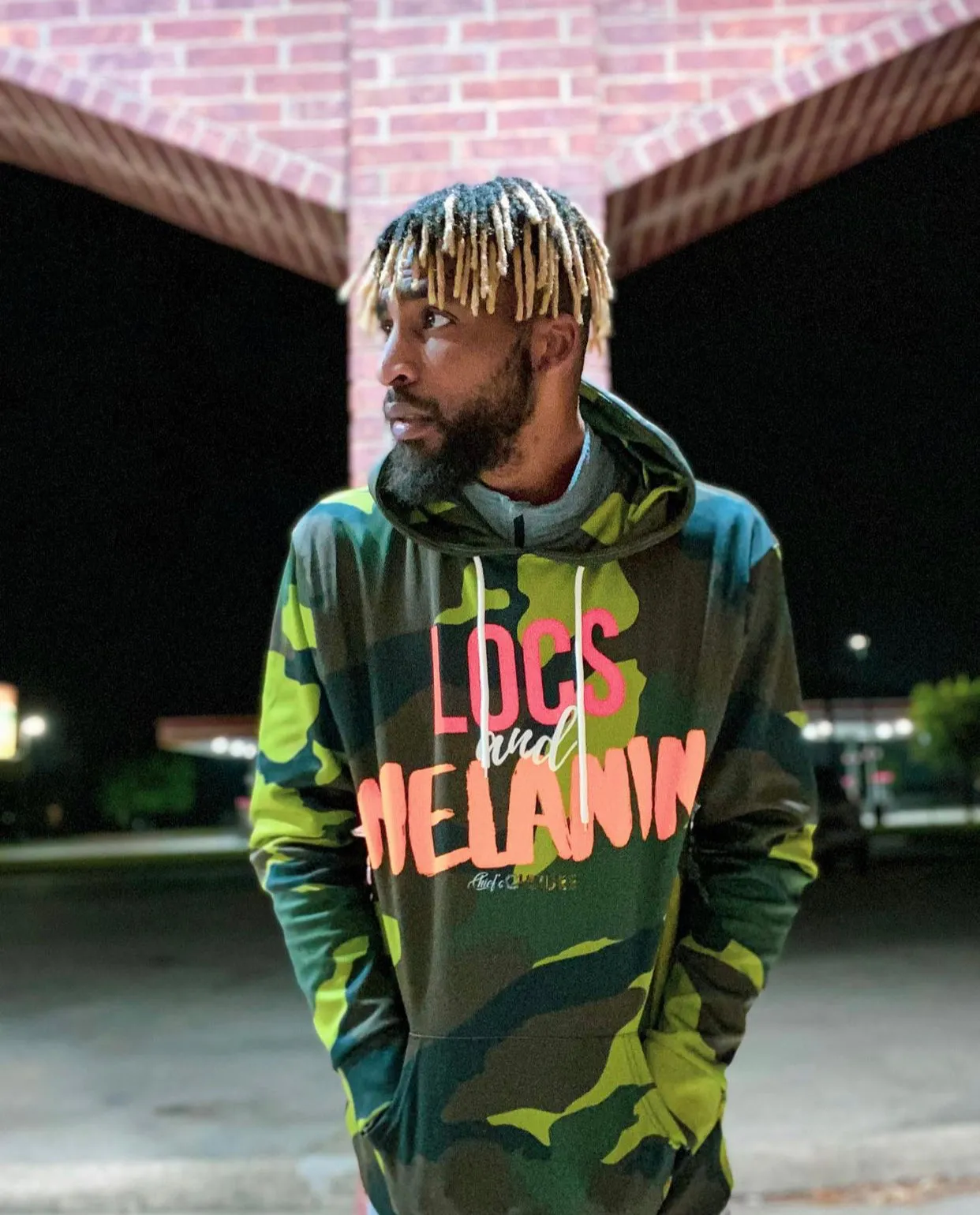 LOCS AND MELANIN CAMO Unisex Hoodie