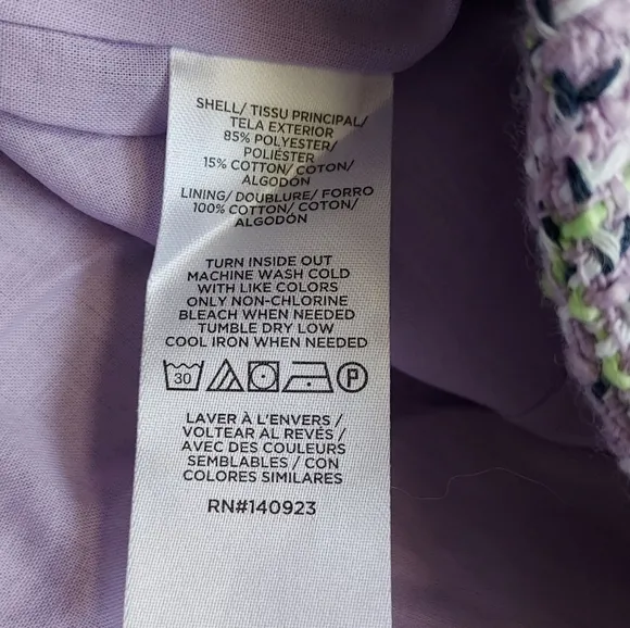 Loft Purple Tweed High Waist Short Size 6