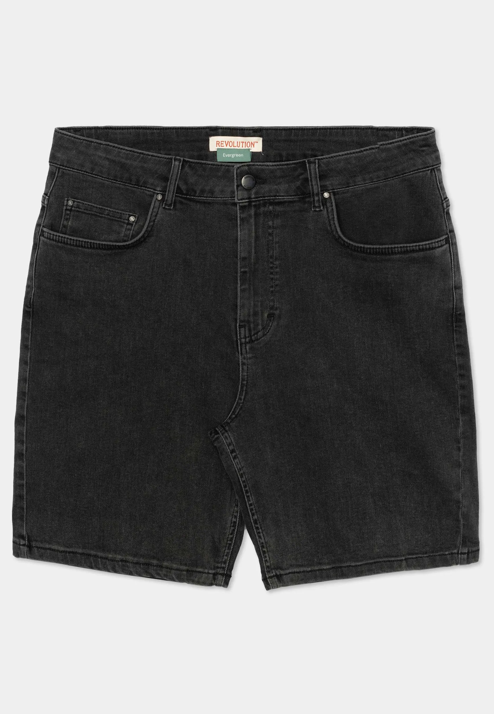 Loose-fit Denim Shorts / 5442 - Black