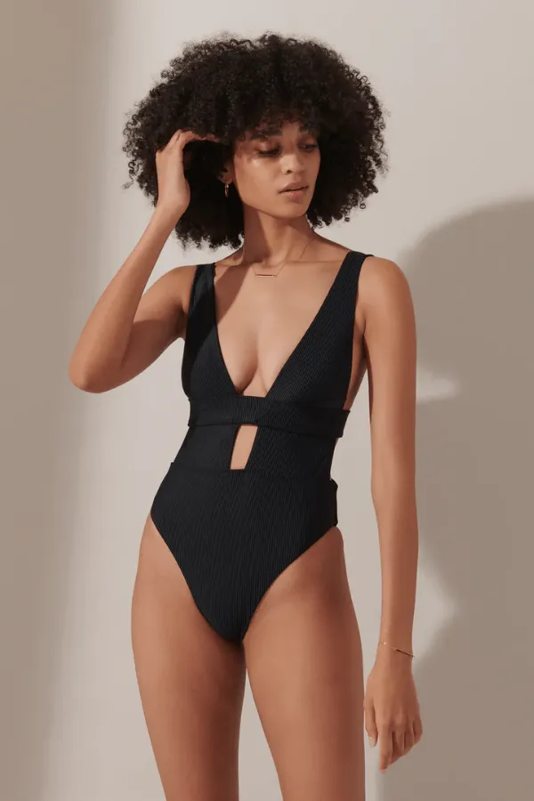 Lucerne Plunge Swimsuit - Black
