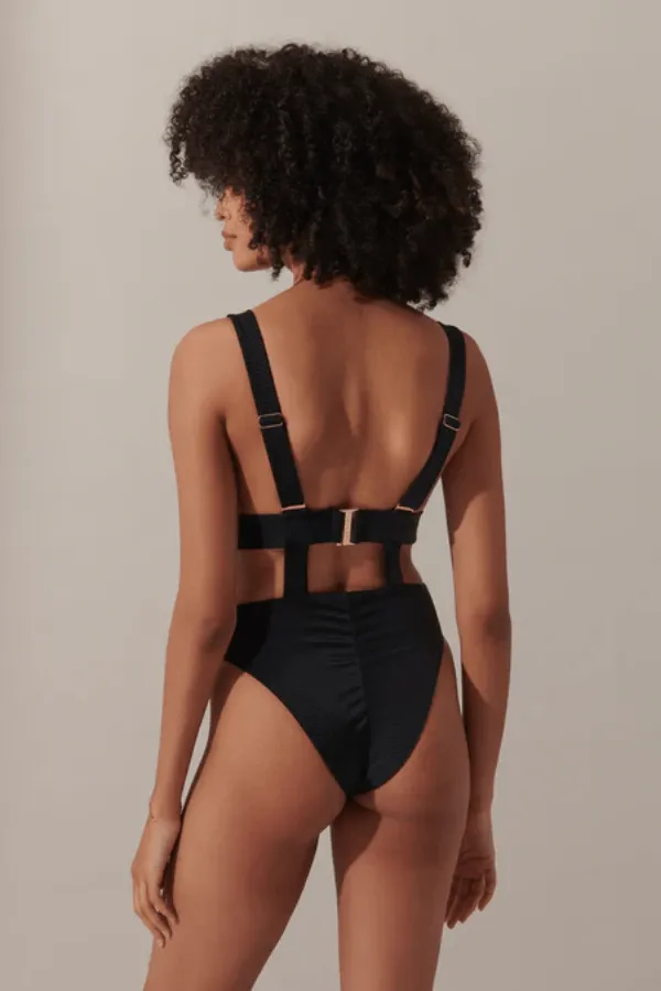 Lucerne Plunge Swimsuit - Black