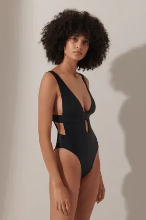 Lucerne Plunge Swimsuit - Black