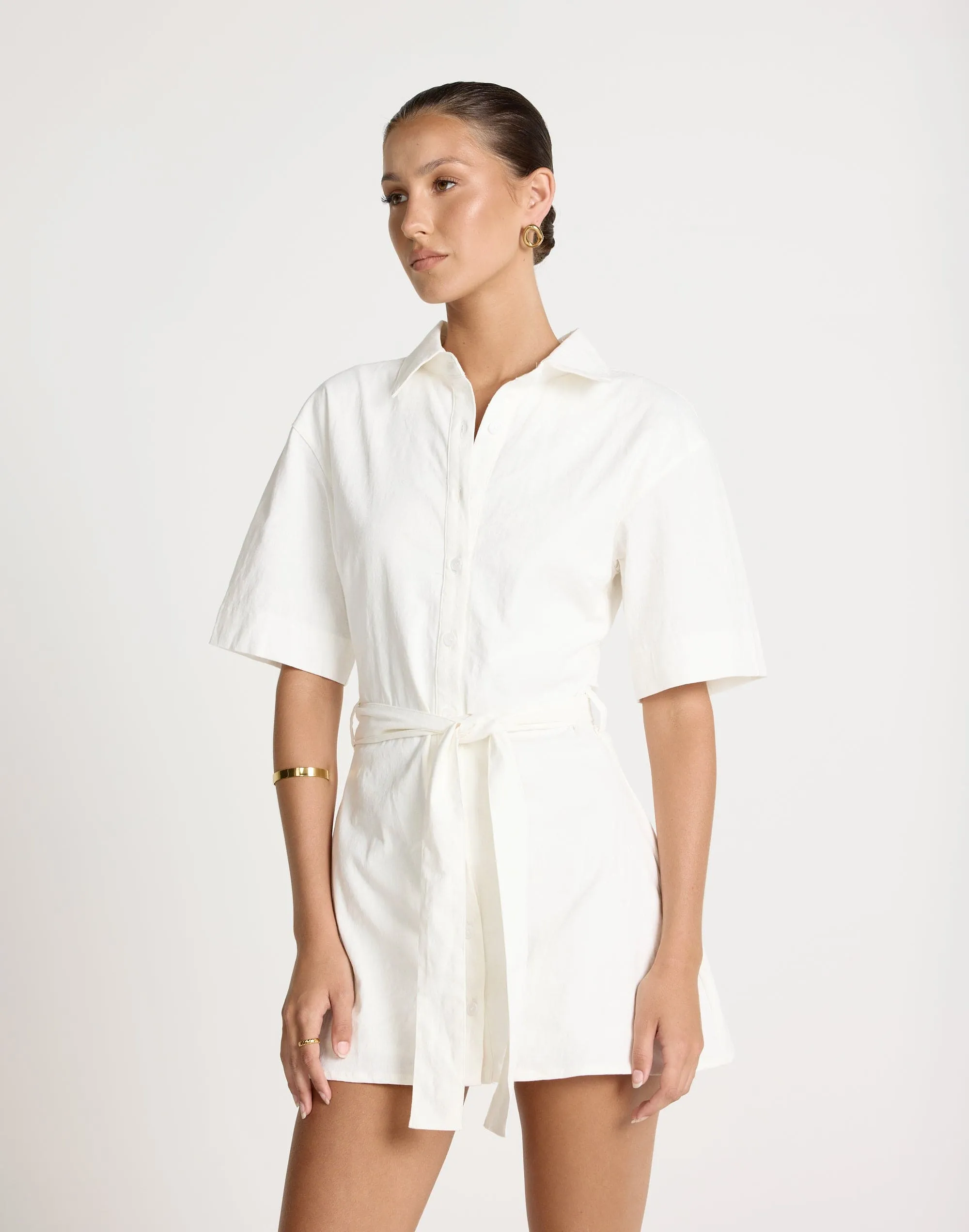 Lucy Mini Dress (White)