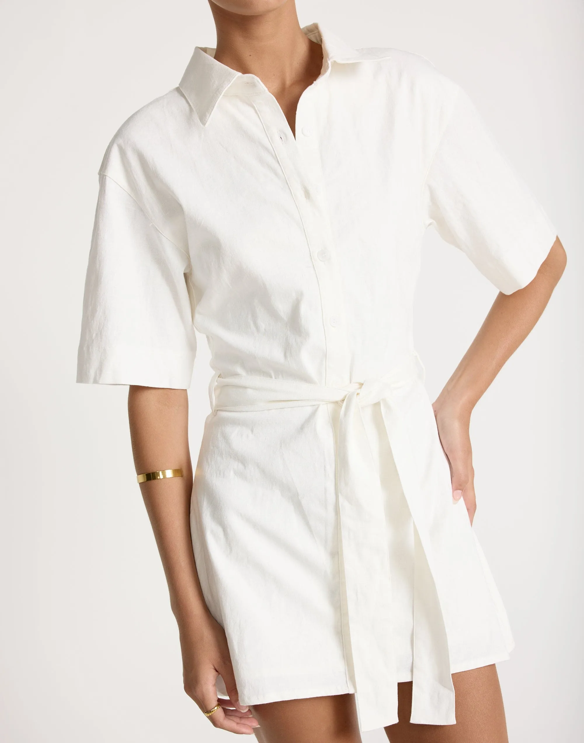 Lucy Mini Dress (White)