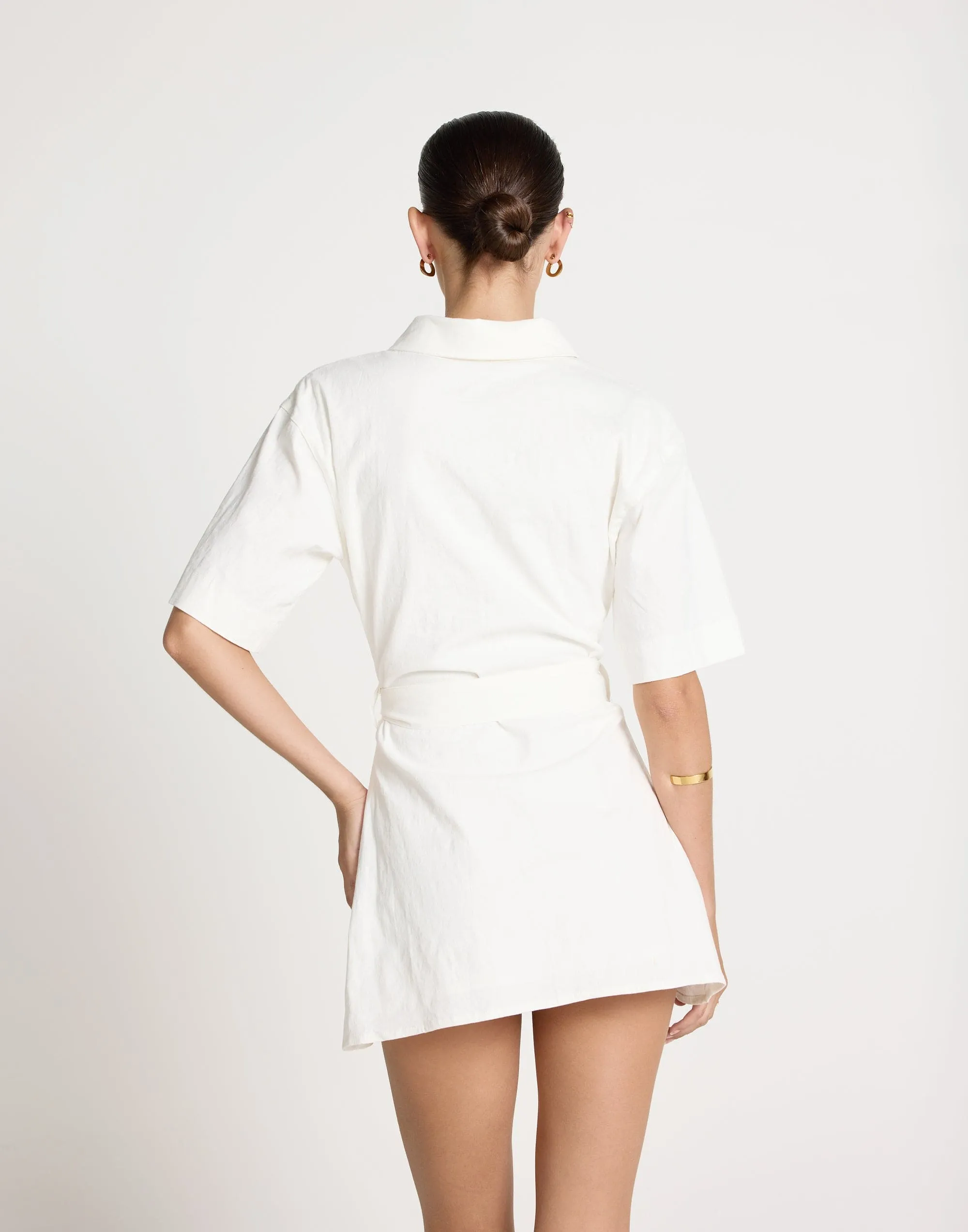 Lucy Mini Dress (White)