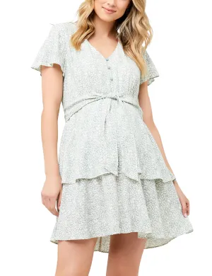 Lulu Layered Dress Mint / White