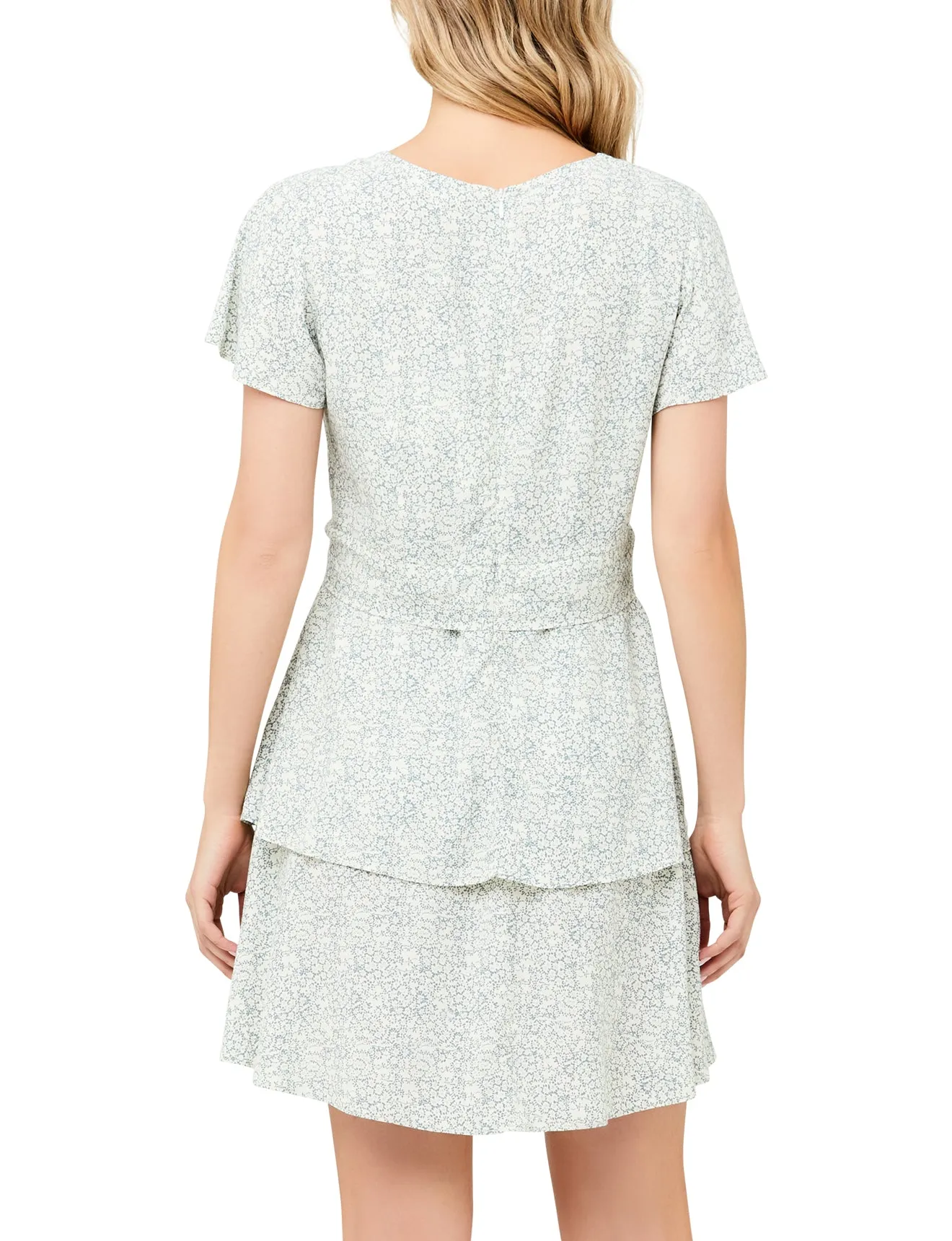 Lulu Layered Dress Mint / White