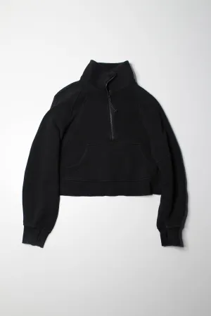 Lululemon black oversized scuba  1/2 zip sweater, size xs/s (oversized fit)