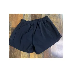 Lululemon Hotty Hot Short II Long 4&quot; Black Sz 4 Tall Mesh Lined
